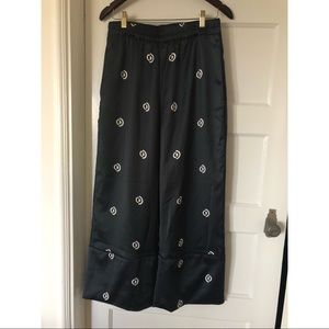 Roucha wide-leg satin trousers size B (6-8)